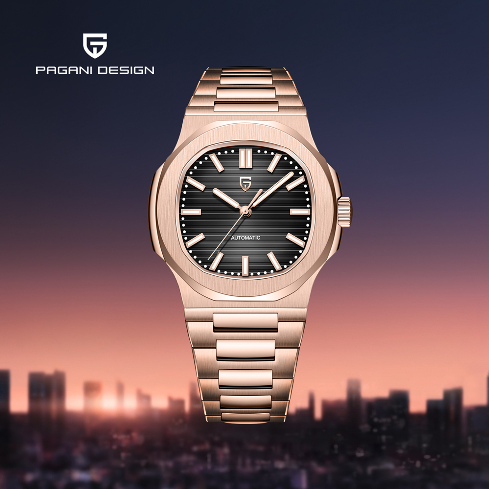 2025 New PAGANI DESIGN Rose Go - đánh giá và giá Patek Philippe Watch Nautilus