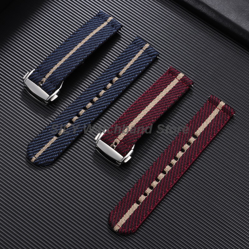 Woven Canvas Fabric Watch Band - đánh giá và giá Suede Strap Watch