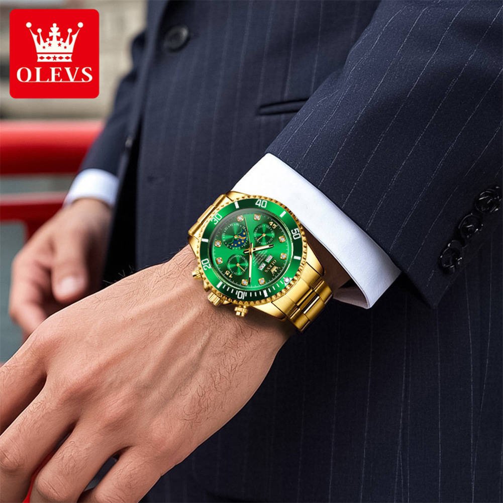 OLEVS 6729 Automatic Watch Man - đánh giá và giá Omega Watch Constellation