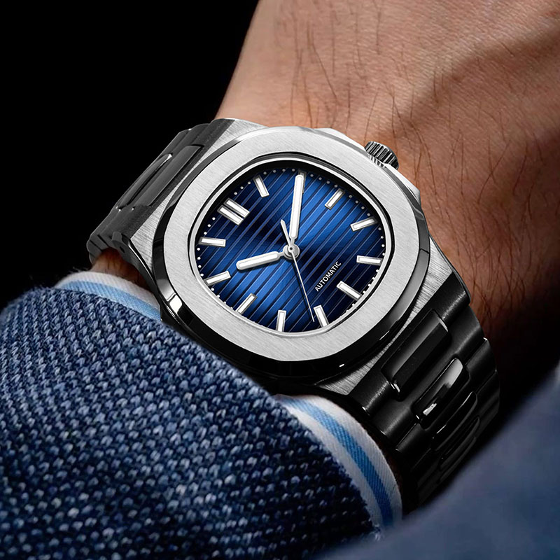 MACARLON 43mm Nautilus Style A - đánh giá và giá Patek Philippe Watch Nautilus
