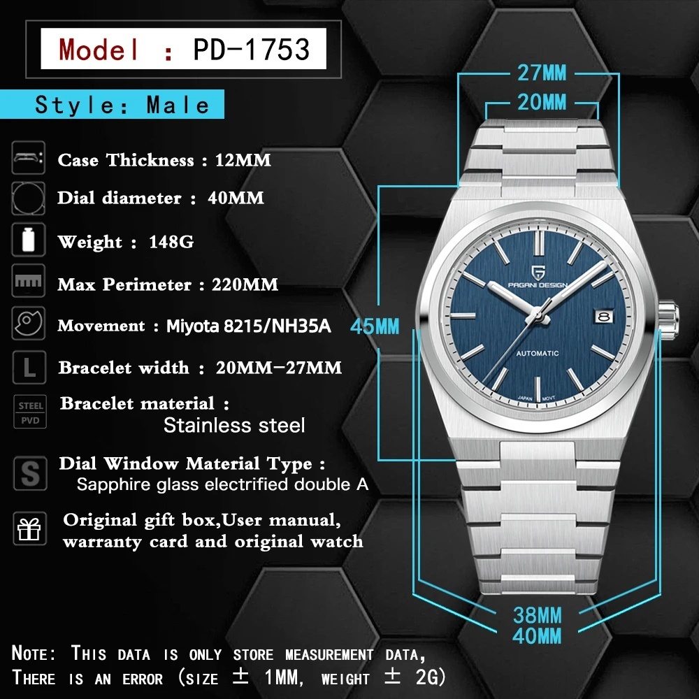 2026 NEW PAGANI DESIGN Men Aut - đánh giá và giá Seiko Watch Presage